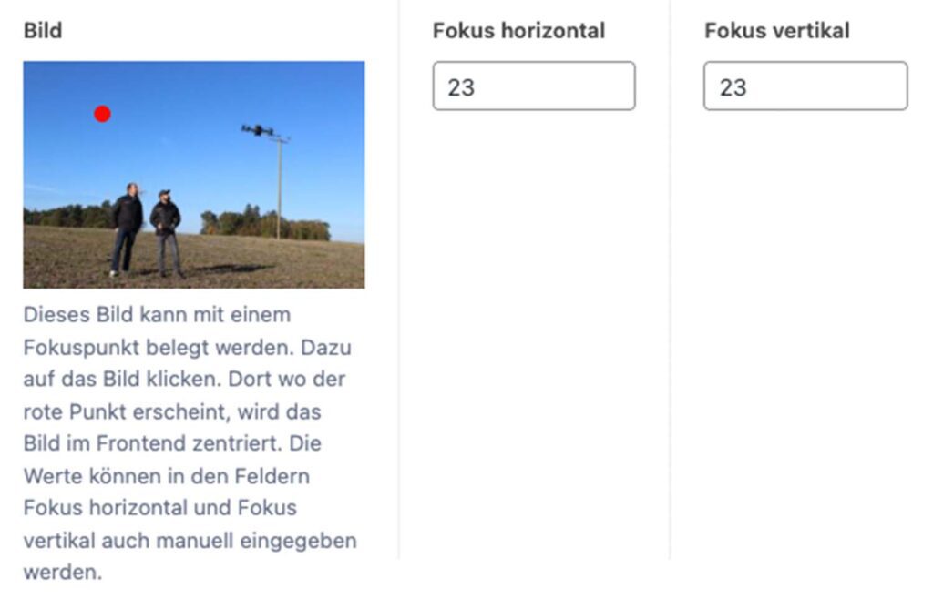 einen individuellen Bild-Fokus setzen